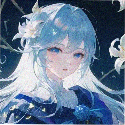 读者头像：戴圆框眼镜的复古插画人物